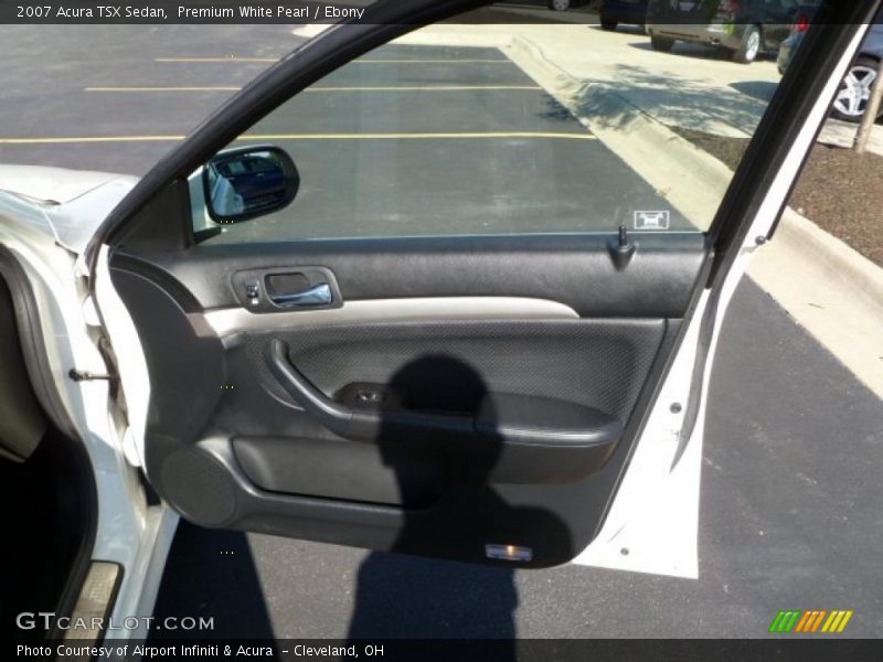 Premium White Pearl / Ebony 2007 Acura TSX Sedan