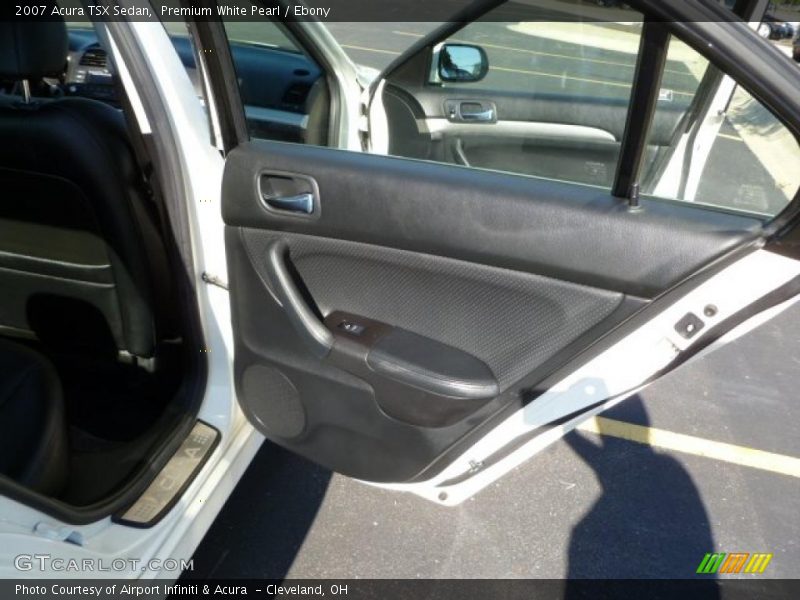 Premium White Pearl / Ebony 2007 Acura TSX Sedan