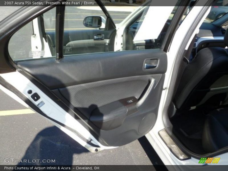 Premium White Pearl / Ebony 2007 Acura TSX Sedan