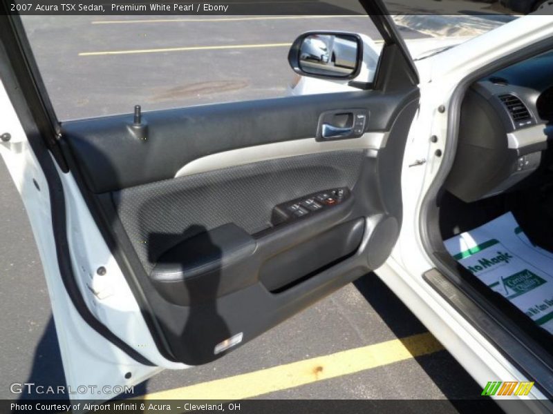 Premium White Pearl / Ebony 2007 Acura TSX Sedan