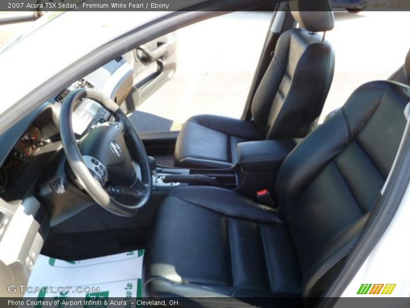 Premium White Pearl / Ebony 2007 Acura TSX Sedan