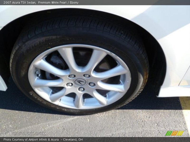 Premium White Pearl / Ebony 2007 Acura TSX Sedan