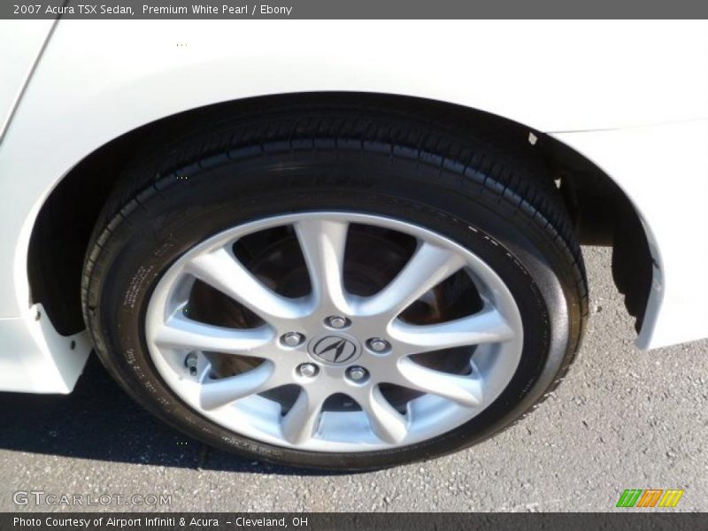 Premium White Pearl / Ebony 2007 Acura TSX Sedan