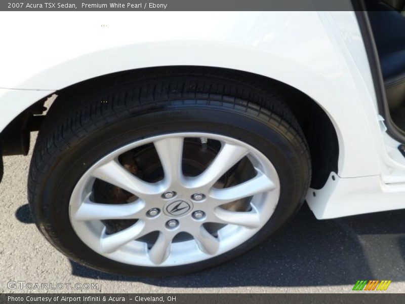 Premium White Pearl / Ebony 2007 Acura TSX Sedan