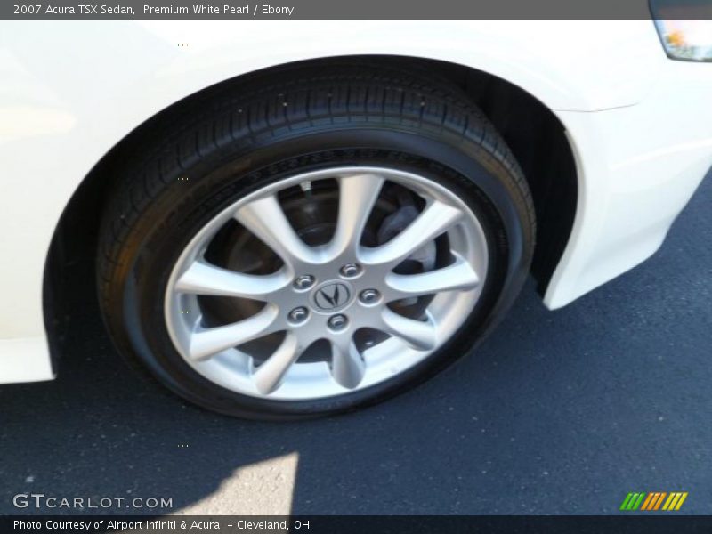 Premium White Pearl / Ebony 2007 Acura TSX Sedan