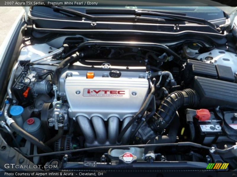 Premium White Pearl / Ebony 2007 Acura TSX Sedan
