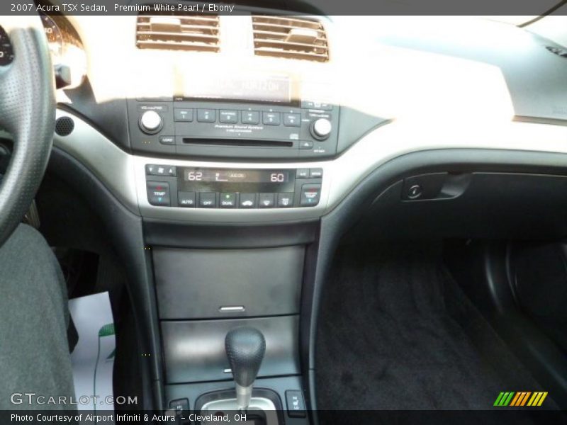 Premium White Pearl / Ebony 2007 Acura TSX Sedan