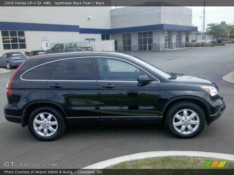 Nighthawk Black Pearl / Black 2008 Honda CR-V EX 4WD