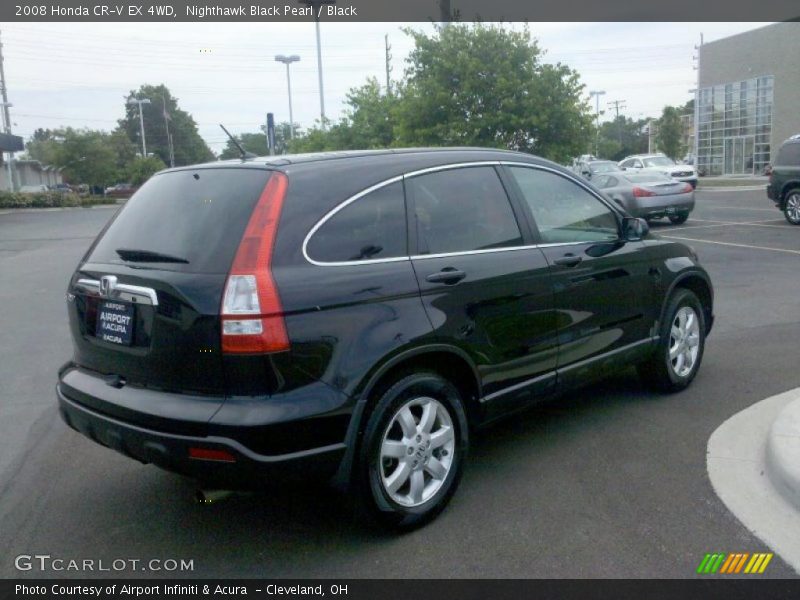 Nighthawk Black Pearl / Black 2008 Honda CR-V EX 4WD