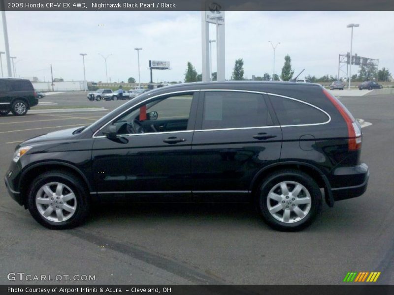 Nighthawk Black Pearl / Black 2008 Honda CR-V EX 4WD
