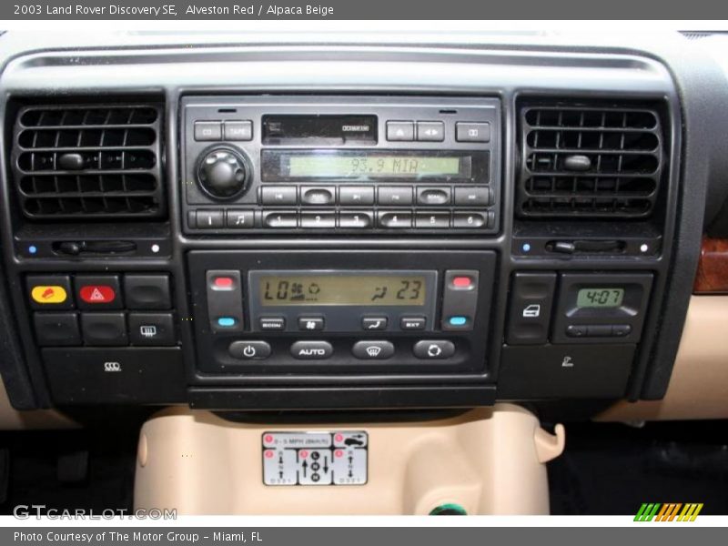 Alveston Red / Alpaca Beige 2003 Land Rover Discovery SE