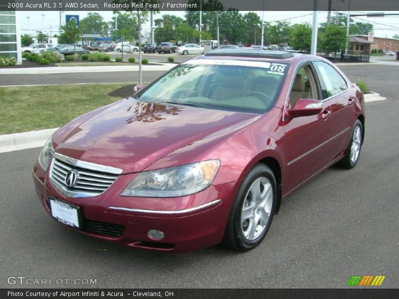 Redondo Red Pearl / Parchment 2008 Acura RL 3.5 AWD Sedan