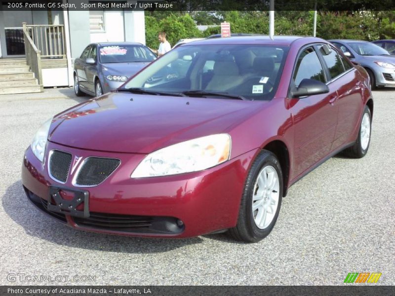 Sport Red Metallic / Light Taupe 2005 Pontiac G6 Sedan