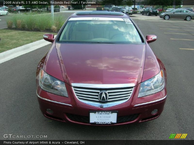 Redondo Red Pearl / Parchment 2008 Acura RL 3.5 AWD Sedan