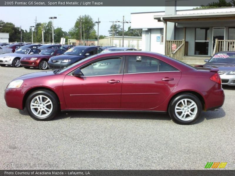 Sport Red Metallic / Light Taupe 2005 Pontiac G6 Sedan