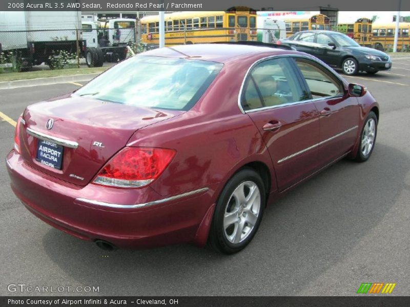 Redondo Red Pearl / Parchment 2008 Acura RL 3.5 AWD Sedan