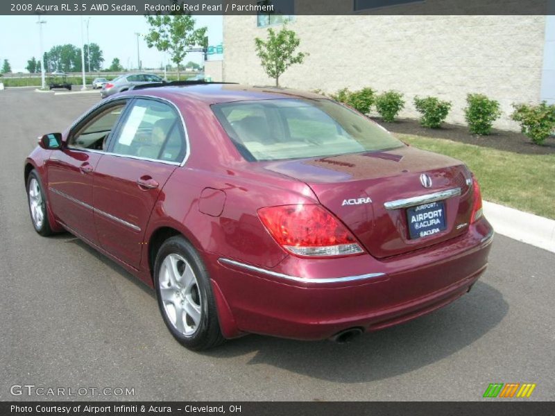 Redondo Red Pearl / Parchment 2008 Acura RL 3.5 AWD Sedan