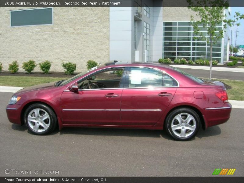Redondo Red Pearl / Parchment 2008 Acura RL 3.5 AWD Sedan