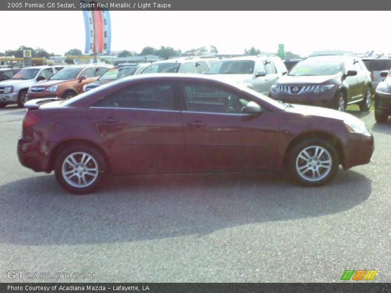 Sport Red Metallic / Light Taupe 2005 Pontiac G6 Sedan