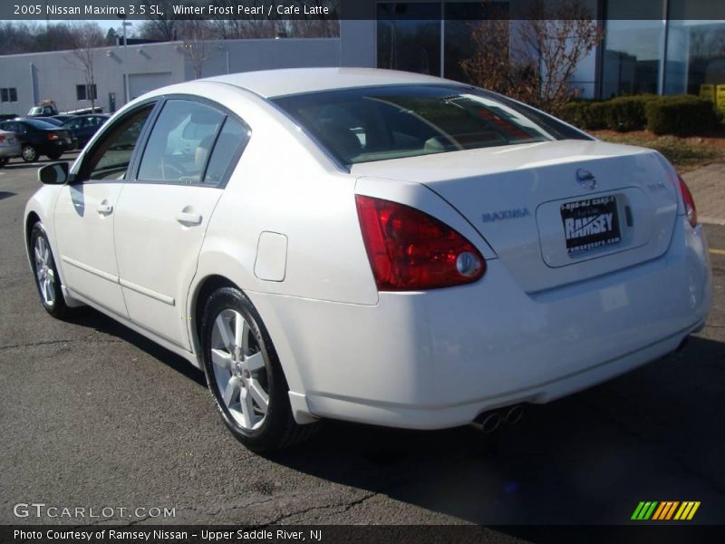 Winter Frost Pearl / Cafe Latte 2005 Nissan Maxima 3.5 SL