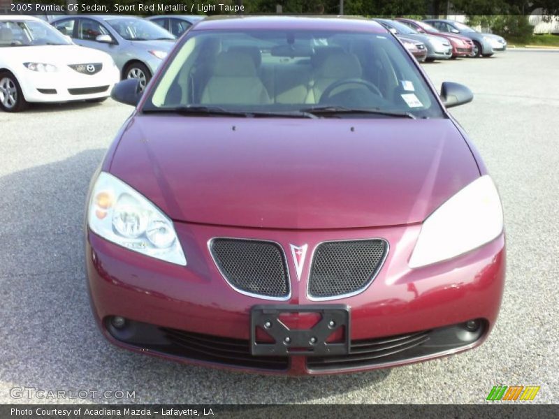 Sport Red Metallic / Light Taupe 2005 Pontiac G6 Sedan