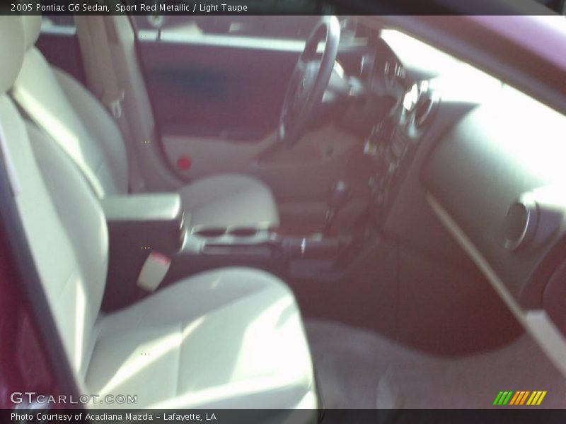 Sport Red Metallic / Light Taupe 2005 Pontiac G6 Sedan