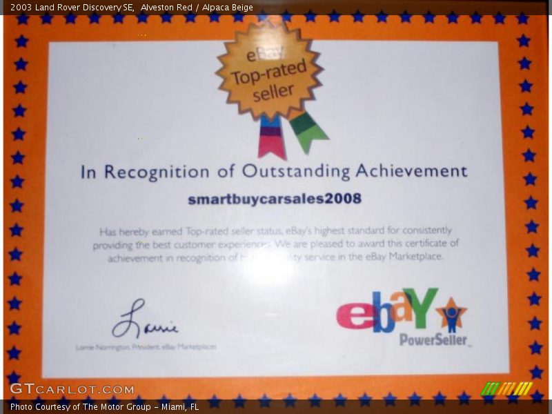 Alveston Red / Alpaca Beige 2003 Land Rover Discovery SE