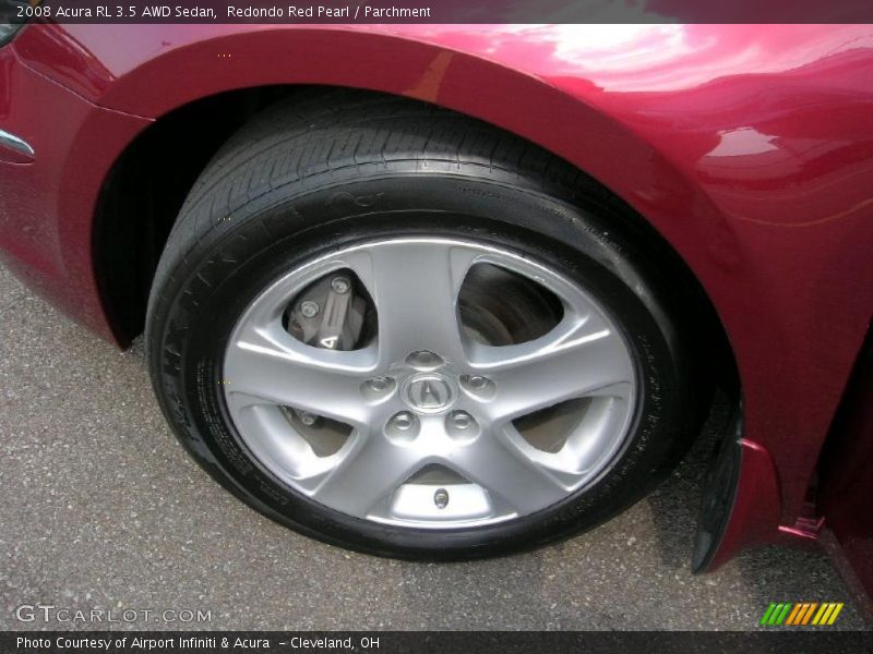 Redondo Red Pearl / Parchment 2008 Acura RL 3.5 AWD Sedan