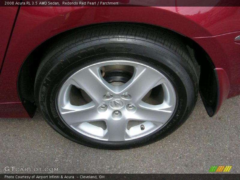 Redondo Red Pearl / Parchment 2008 Acura RL 3.5 AWD Sedan