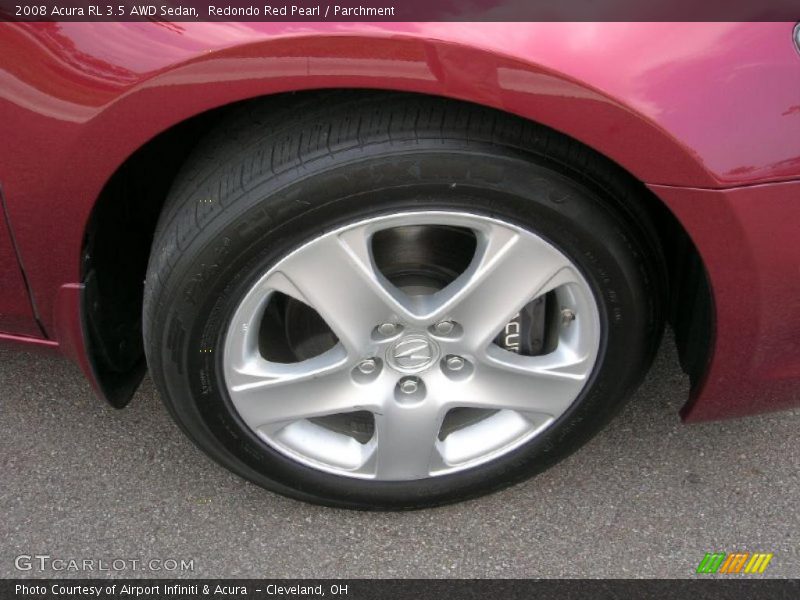 Redondo Red Pearl / Parchment 2008 Acura RL 3.5 AWD Sedan