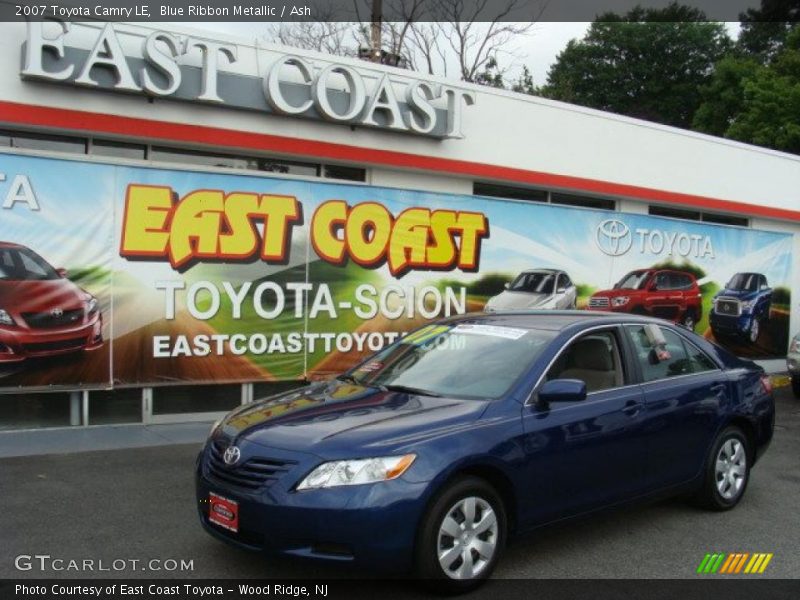 Blue Ribbon Metallic / Ash 2007 Toyota Camry LE