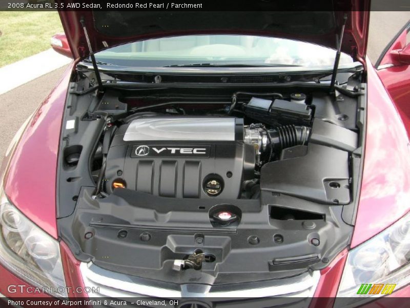Redondo Red Pearl / Parchment 2008 Acura RL 3.5 AWD Sedan