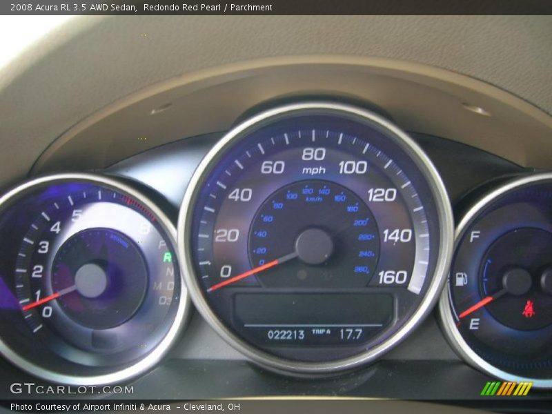 Redondo Red Pearl / Parchment 2008 Acura RL 3.5 AWD Sedan