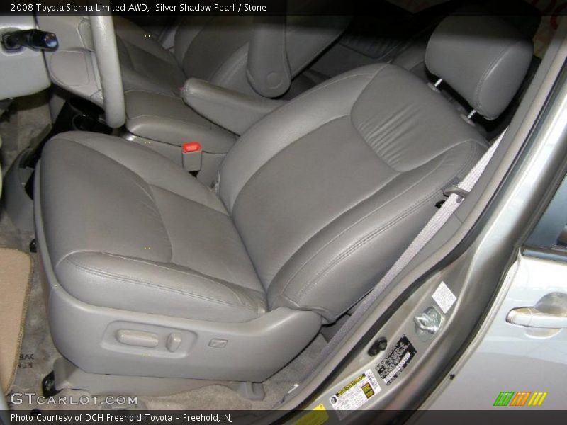 Silver Shadow Pearl / Stone 2008 Toyota Sienna Limited AWD