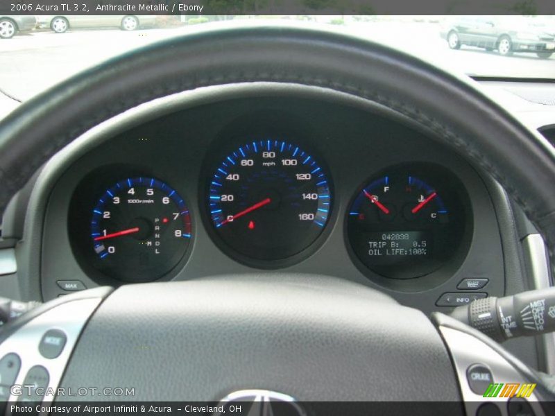 Anthracite Metallic / Ebony 2006 Acura TL 3.2