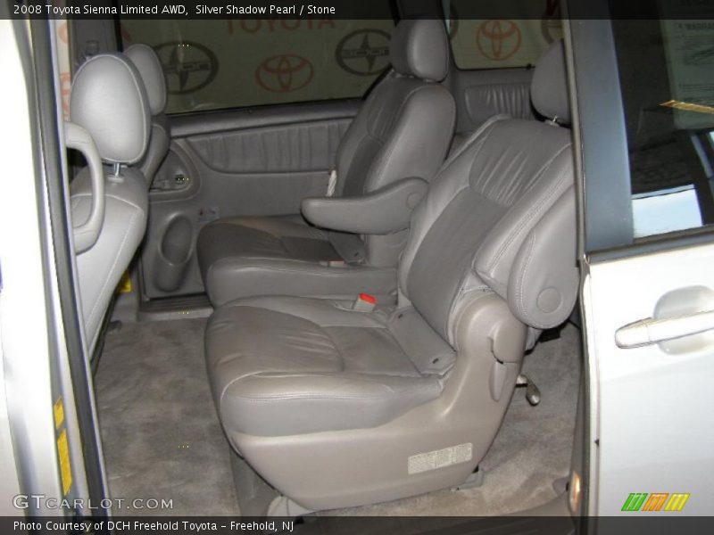 Silver Shadow Pearl / Stone 2008 Toyota Sienna Limited AWD