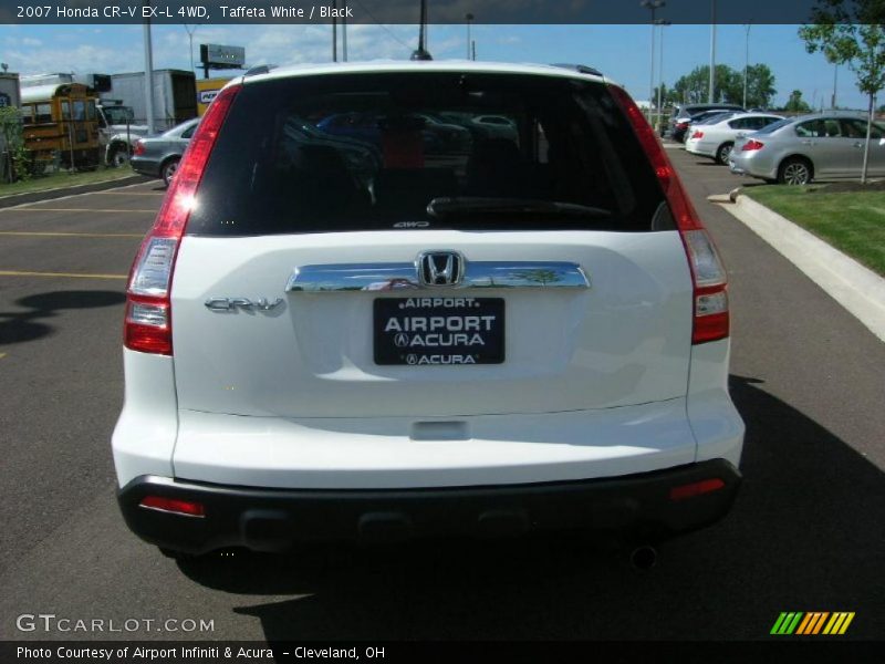 Taffeta White / Black 2007 Honda CR-V EX-L 4WD