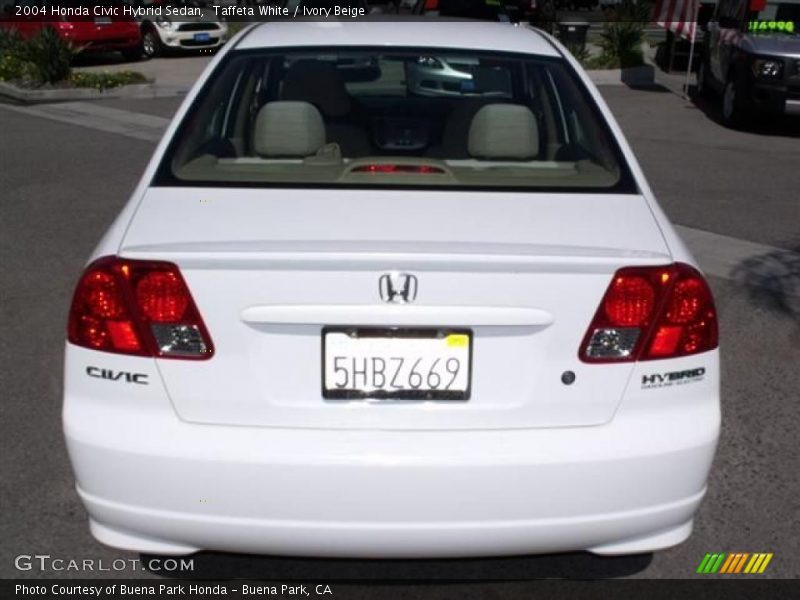 Taffeta White / Ivory Beige 2004 Honda Civic Hybrid Sedan