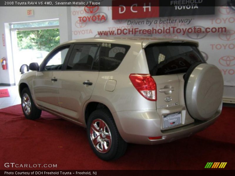 Savannah Metallic / Taupe 2008 Toyota RAV4 V6 4WD