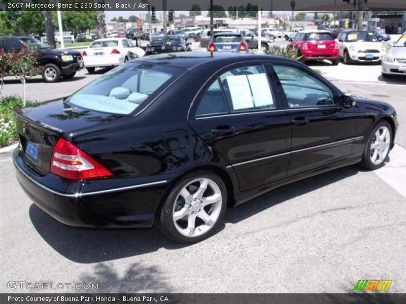 Black / Ash 2007 Mercedes-Benz C 230 Sport