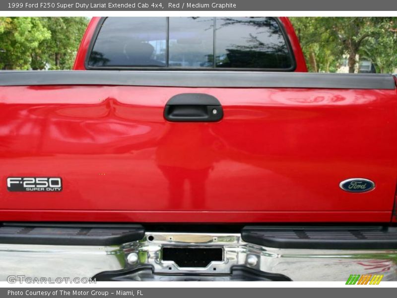 Red / Medium Graphite 1999 Ford F250 Super Duty Lariat Extended Cab 4x4
