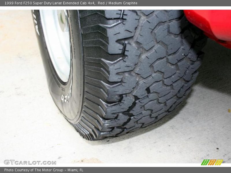 Red / Medium Graphite 1999 Ford F250 Super Duty Lariat Extended Cab 4x4