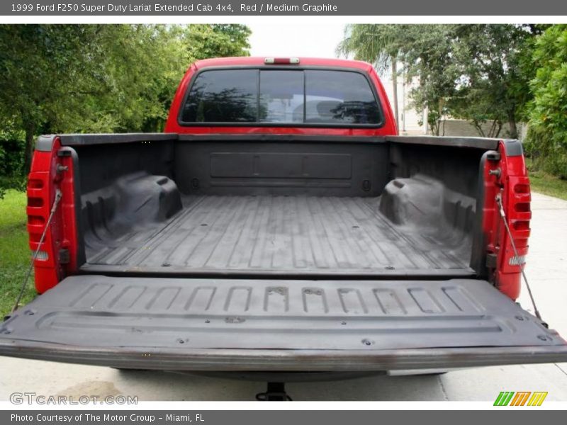 Red / Medium Graphite 1999 Ford F250 Super Duty Lariat Extended Cab 4x4