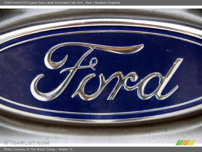 Red / Medium Graphite 1999 Ford F250 Super Duty Lariat Extended Cab 4x4