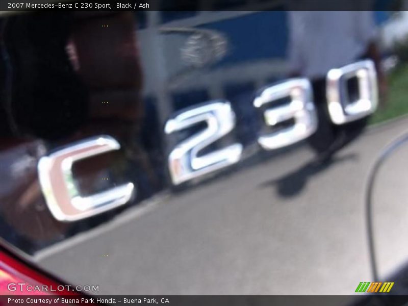 Black / Ash 2007 Mercedes-Benz C 230 Sport