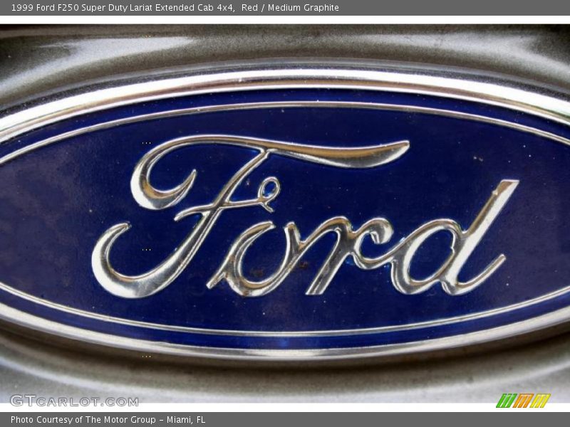 Red / Medium Graphite 1999 Ford F250 Super Duty Lariat Extended Cab 4x4