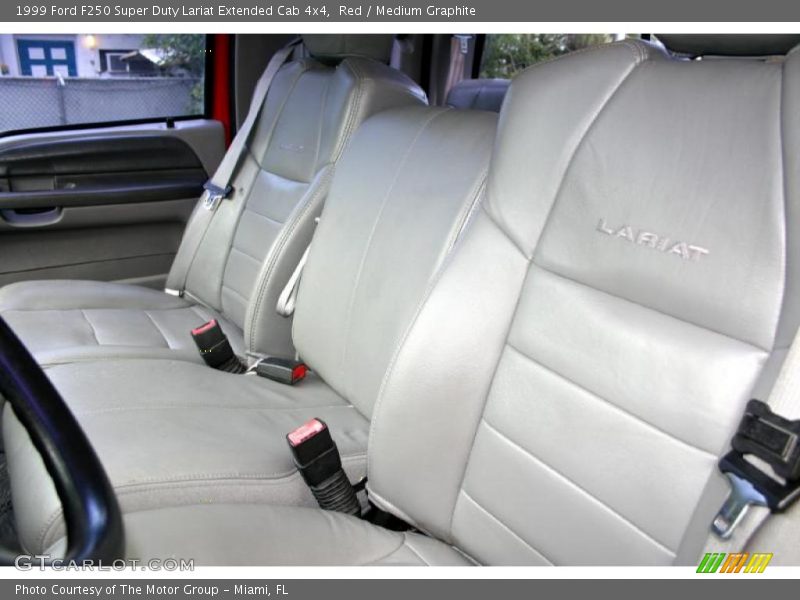 Red / Medium Graphite 1999 Ford F250 Super Duty Lariat Extended Cab 4x4