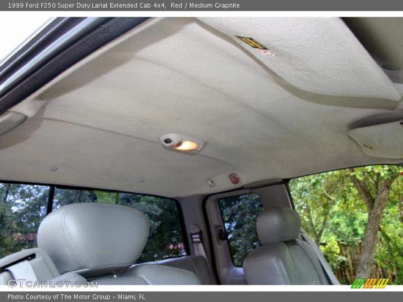 Red / Medium Graphite 1999 Ford F250 Super Duty Lariat Extended Cab 4x4