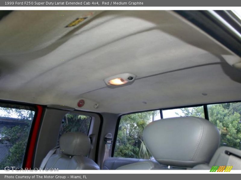 Red / Medium Graphite 1999 Ford F250 Super Duty Lariat Extended Cab 4x4
