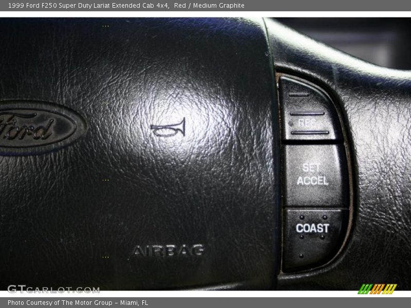 Red / Medium Graphite 1999 Ford F250 Super Duty Lariat Extended Cab 4x4